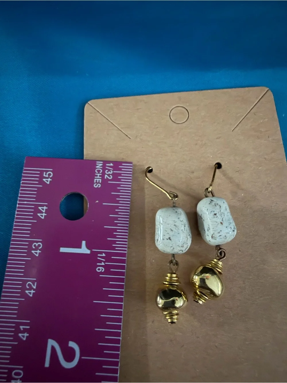 Three pairs distinct earrings
